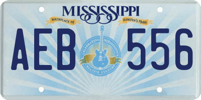 MS license plate AEB556