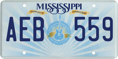 MS license plate AEB559