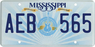 MS license plate AEB565