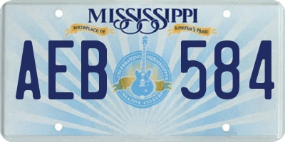 MS license plate AEB584