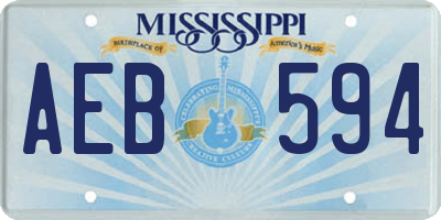 MS license plate AEB594