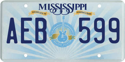 MS license plate AEB599