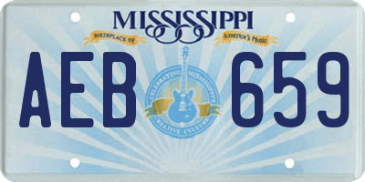 MS license plate AEB659
