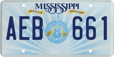 MS license plate AEB661