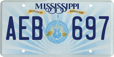 MS license plate AEB697