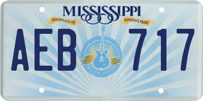MS license plate AEB717