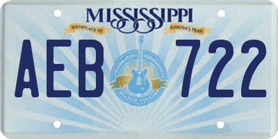 MS license plate AEB722