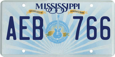 MS license plate AEB766