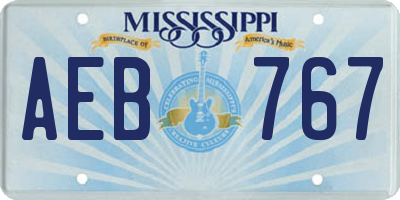 MS license plate AEB767