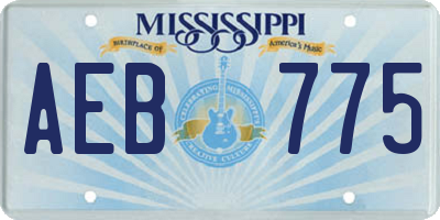 MS license plate AEB775