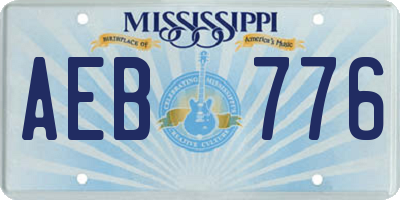 MS license plate AEB776