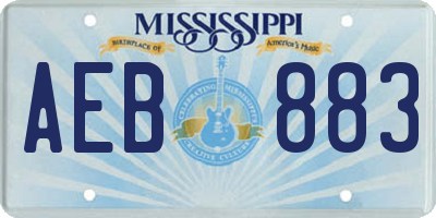 MS license plate AEB883