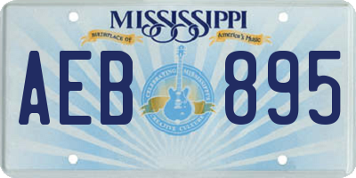 MS license plate AEB895