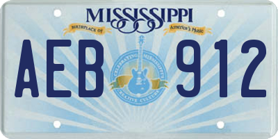 MS license plate AEB912