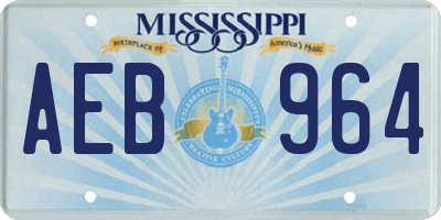 MS license plate AEB964