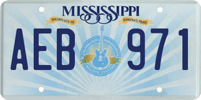 MS license plate AEB971