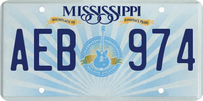 MS license plate AEB974
