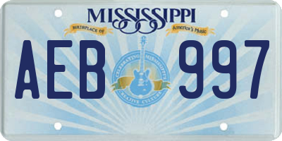 MS license plate AEB997