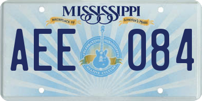MS license plate AEE084