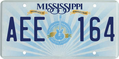 MS license plate AEE164
