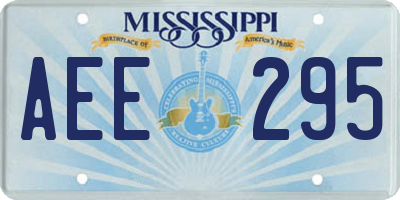 MS license plate AEE295
