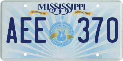 MS license plate AEE370