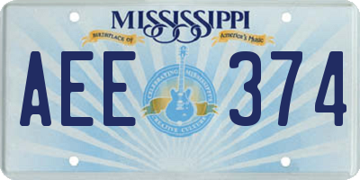 MS license plate AEE374