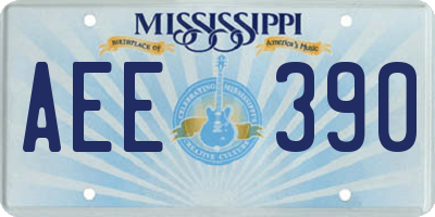 MS license plate AEE390