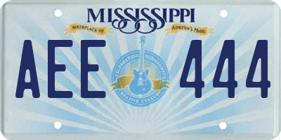 MS license plate AEE444