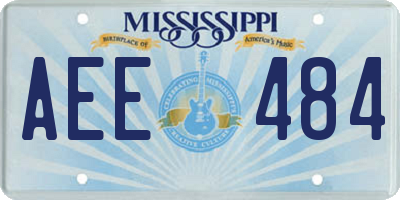MS license plate AEE484