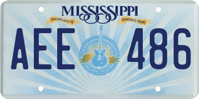 MS license plate AEE486