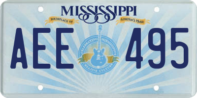 MS license plate AEE495