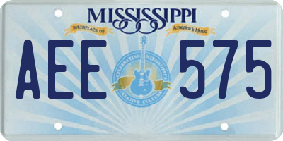 MS license plate AEE575