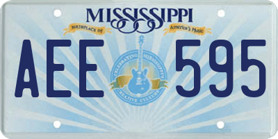 MS license plate AEE595