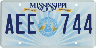 MS license plate AEE744