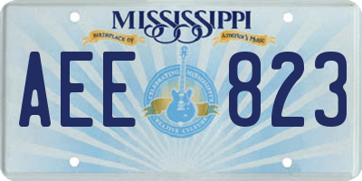 MS license plate AEE823