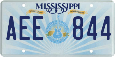 MS license plate AEE844