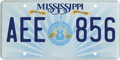 MS license plate AEE856