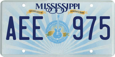MS license plate AEE975