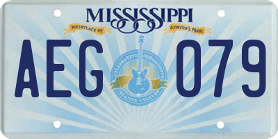 MS license plate AEG079