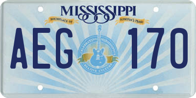 MS license plate AEG170