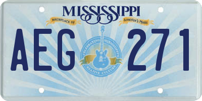 MS license plate AEG271