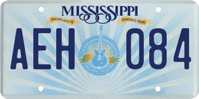 MS license plate AEH084