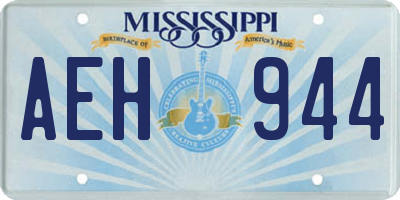 MS license plate AEH944