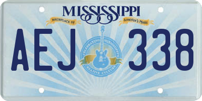 MS license plate AEJ338