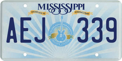 MS license plate AEJ339