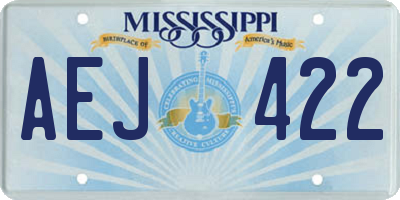 MS license plate AEJ422