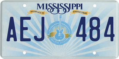 MS license plate AEJ484