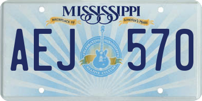 MS license plate AEJ570