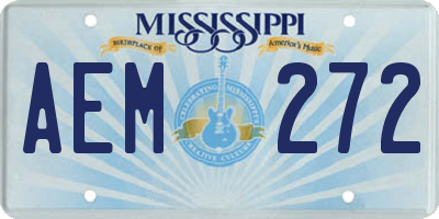 MS license plate AEM272